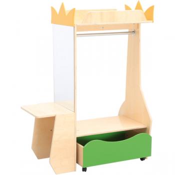 Flexi Garderobe mit Seitenablage und Spiegel